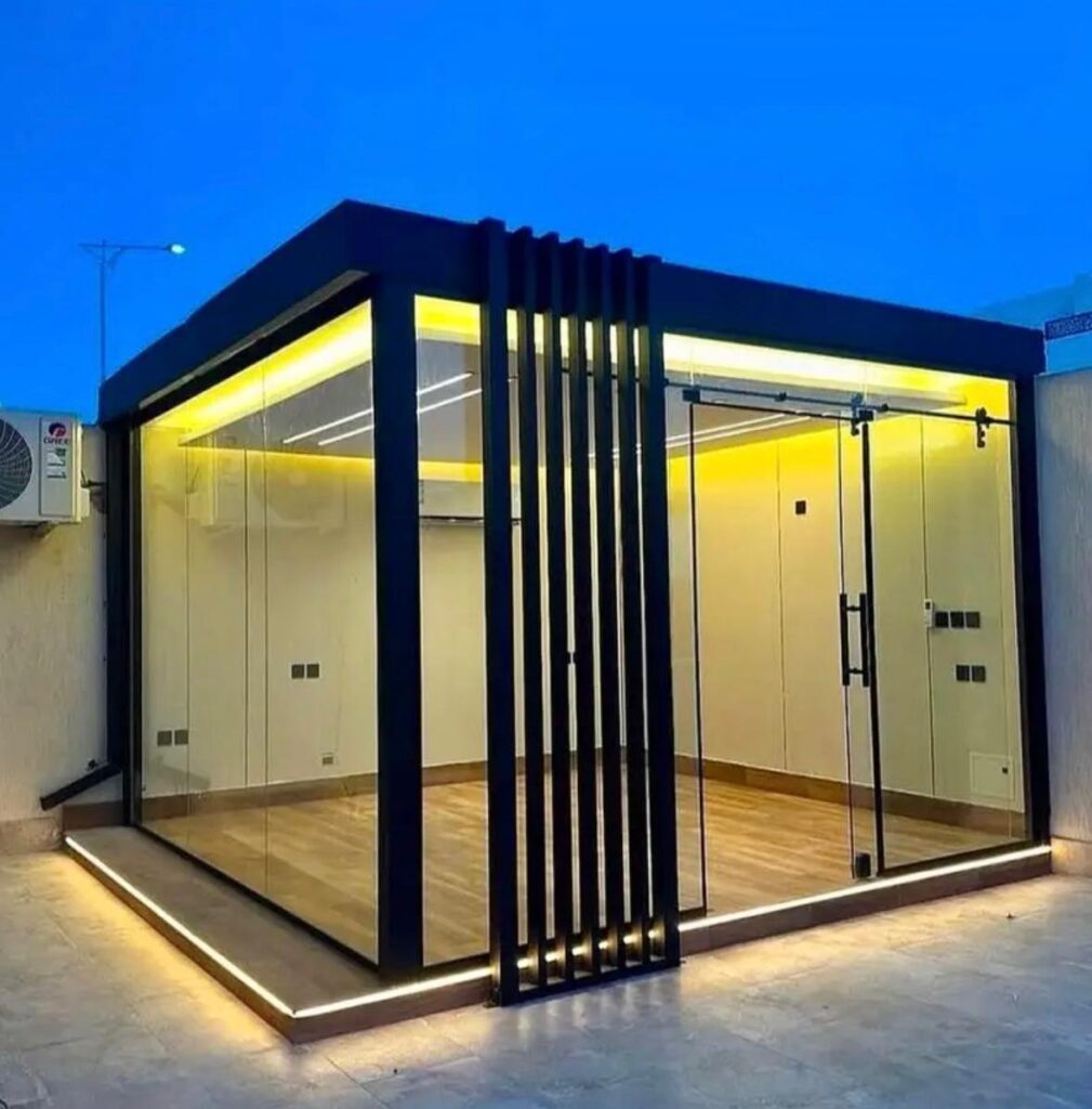 تصميم غرف زجاجية بالرياض