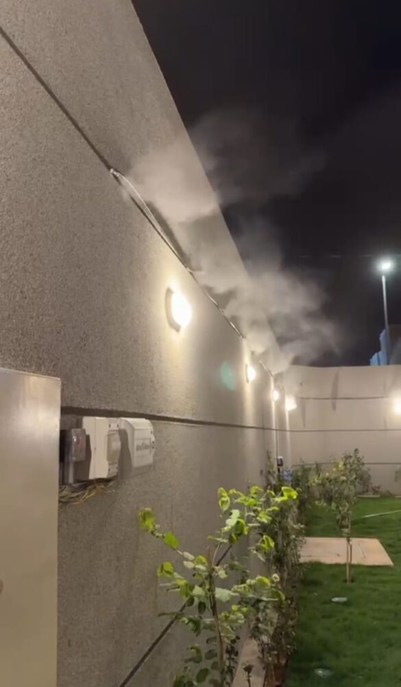 رذاذ وضباب بالرياض